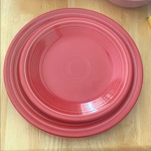 Fiestaware luncheon salad plate set in Scarlett